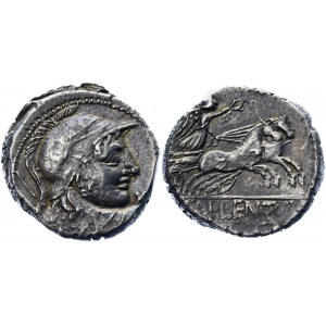 Roman Republic AR Denarius 88 BC Cornelius Lentulus Clodianus