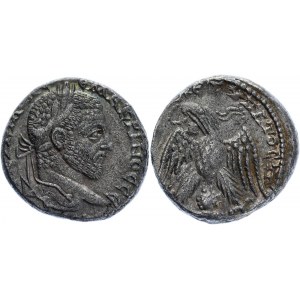 Roman Empire Seleucis and Pieria Bl Tetradrachm of Emesa 217 - 218 AD Macrinus