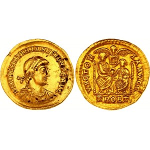 Roman Empire Solidus 388 - 392 AD Valentinian II