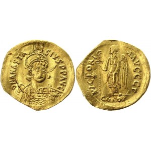 Byzantium Solidus 582 - 602 AD Maurice Tiberius