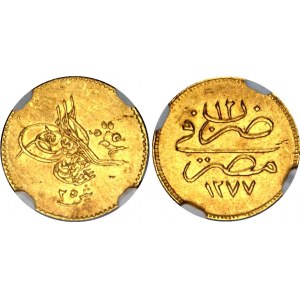Egypt 25 Qirsh 1871 AH 1277 / 12 NGC UNC