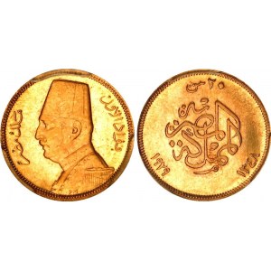 Egypt 20 Piastres 1929 AH 1348 PCGS MS 63