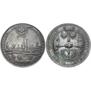 German States Emden Silver Medal 1670 - 1705 (ND)