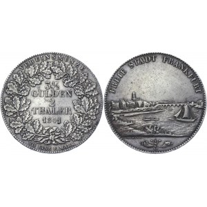 German States Frankfurt 2 Thaler / 3-1/2 Gulden 1841
