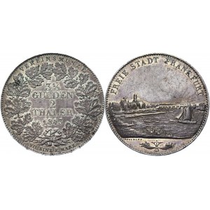German States Frankfurt 2 Thaler / 3-1/2 Gulden 1843