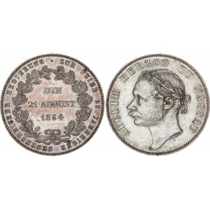 German States Nassau 1 Taler 1864 Commemorative Issue