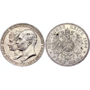 Germany - Empire Mecklenburg-Schwerin 5 Mark 1904 A