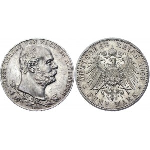 Germany - Empire Saxe-Altenburg 5 Mark 1903 A Commemorative Issue