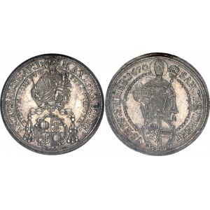 Austria Salzburg 1 Taler 1670 NGC AU 58