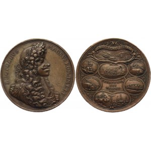 Austria Bronze Victory Medal the Victory at Sicklos against the Turks 1687