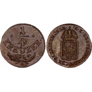 Austria 1/4 Kreuzer 1816 O