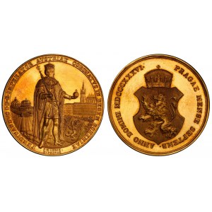 Austria Gold Medal of 10 Ducats 1836 Coronation of Bohemian King in Prague PCGS UNC