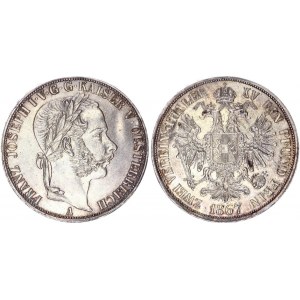 Austria 2 Vereinsthaler 1867 A