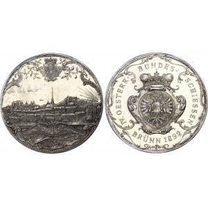 Austria 2 Gulden Silver Medal 1892 Brunn