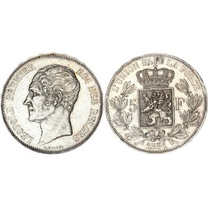 Belgium 5 Francs 1851