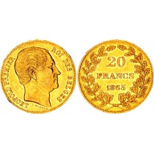 Belgium 20 Francs 1865 L Weiner