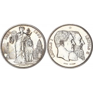 Belgium 5 Francs 1880 Commemorative Issue