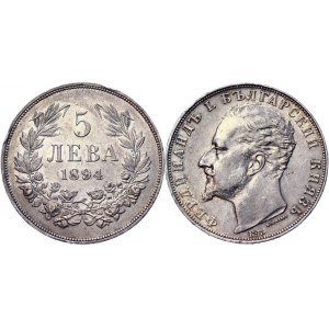 Bulgaria 5 Leva 1894 KB