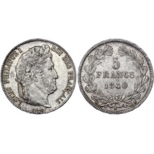 France 5 Francs 1840 B