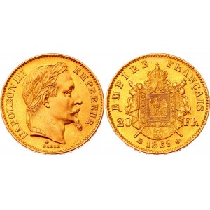 France 20 Francs 1869 BB