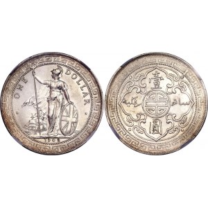 Great Britain Trade Dollar 1903 /2 B NGC UNC