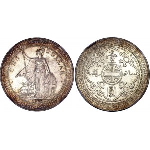 Great Britain Trade Dollar 1929 B NGC MS 64