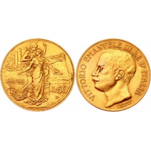 Italy 50 Lire 1911 R