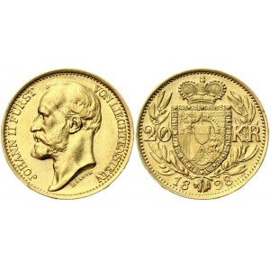Liechtenstein 20 Kronen 1898 ESSAI Rare