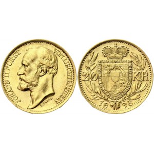 Liechtenstein 20 Kronen 1898 ESSAI Rare