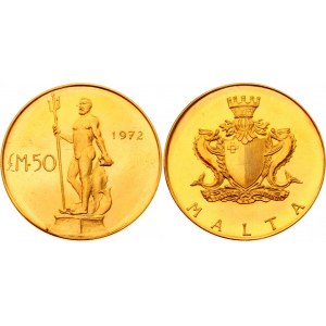 Malta 50 Pounds 1972