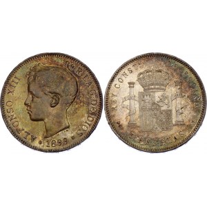 Spain 5 Pesetas 1899 (99) SGV