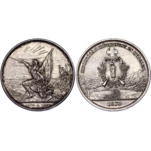 Switzerland 5 Francs 1874 St. Gallen Shooting