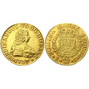 Chile 8 Escudos 1757 So J