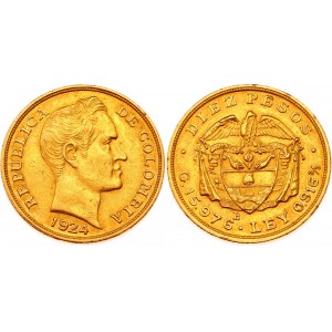Colombia 10 Pesos 1924 B