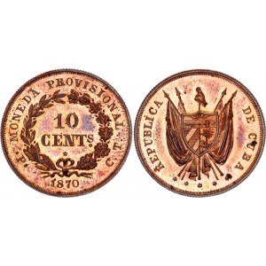 Cuba 10 Centavos 1870 Pattern