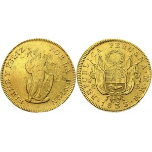 Peru 8 Escudos 1833 MM