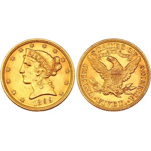 United States 5 Dollars 1899