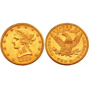 United States 10 Dollars 1882