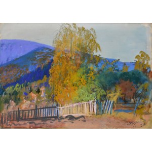 Leon Wyczółkowski (1852-1936), Pejzaż jesienny, 1910