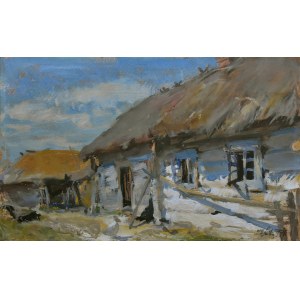 Marcin Kitz (1891-1943), Wiejskie podwórko, 1934
