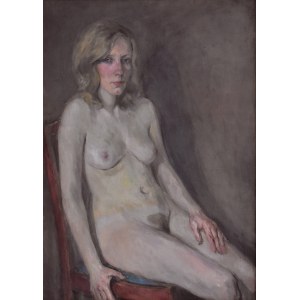 Olgierd Bierwiaczonek (1925-2002), Nude of a Sitting Girl.