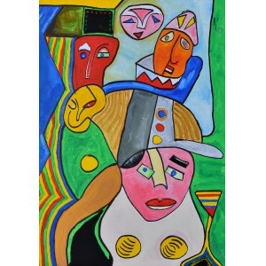 Piotr Stawinski (B. 1957), Café V, 2021
