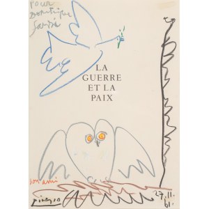 Pablo Picasso (1881 Malaga - 1973 Mougins), Wojna i Pokój, 1961