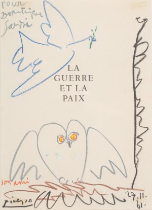 Pablo Picasso (1881 Malaga - 1973 Mougins), Wojna i Pokój, 1961