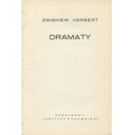 HERBERT Zbigniew - Dramaty [wydanie pierwsze 1970]