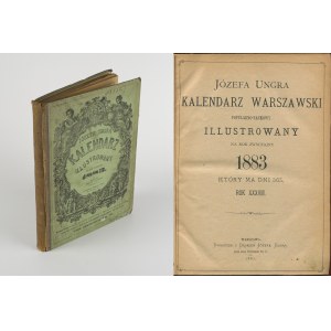 [1883] Józefa Ungra kalendarz warszawski popularno-naukowy illustrowany na rok zwyczajny 1883