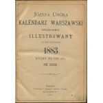 [1883] Józefa Ungra kalendarz warszawski popularno-naukowy illustrowany na rok zwyczajny 1883