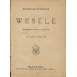 WYSPIAŃSKI Stanisław - Wesele. Dramat w trzech aktach [1927] [oprawa wydawnicza]