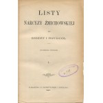 ŻMICHOWSKA Narcyza - Listy do rodziny i przyjaciół, opatrzone wstępem [1885] [egzemplarz z księgozbioru Adolfa Suligowskiego]