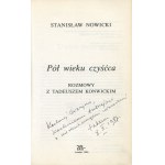 KONWICKI Tadeusz, NOWICKI Stanisław - Pół wieku czyśćca. Rozmowy z Tadeuszem Konwickim [Londyn 1986] [AUTOGRAF I DEDYKACJA KONWICKIEGO DLA GRAŻYNY I ANDRZEJA MIŁOSZÓW]